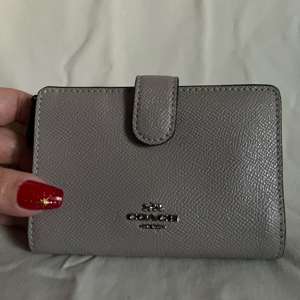 Coach Taupe Leather Wallet